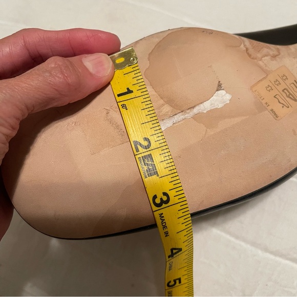 DEAR FRANCES Black Leather Round Toe Kitten Heel Mules 42 USA 12 WORE ONCE - Picture 17 of 17